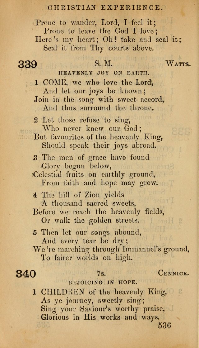 The Psalms and Hymns, with the Doctrinal Standards and Liturgy of the Reformed Protestant Dutch Church in North America page 544