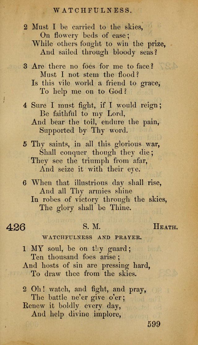 The Psalms and Hymns, with the Doctrinal Standards and Liturgy of the Reformed Protestant Dutch Church in North America page 607