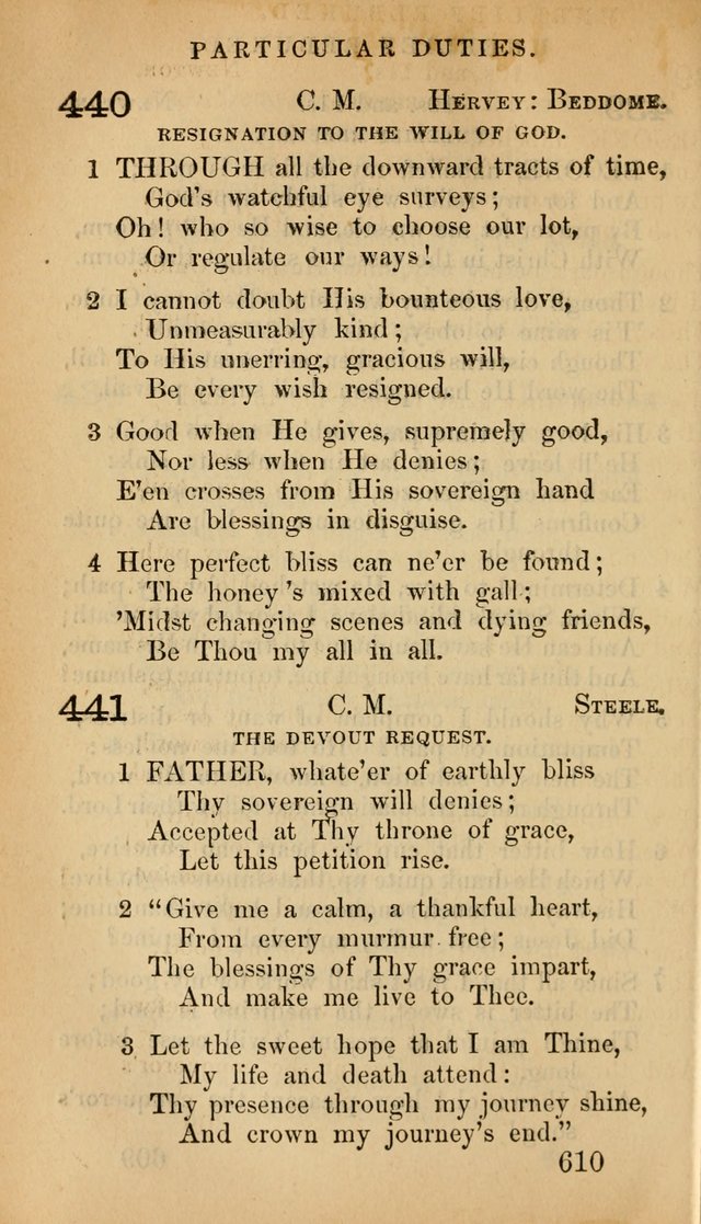 The Psalms and Hymns, with the Doctrinal Standards and Liturgy of the Reformed Protestant Dutch Church in North America page 618