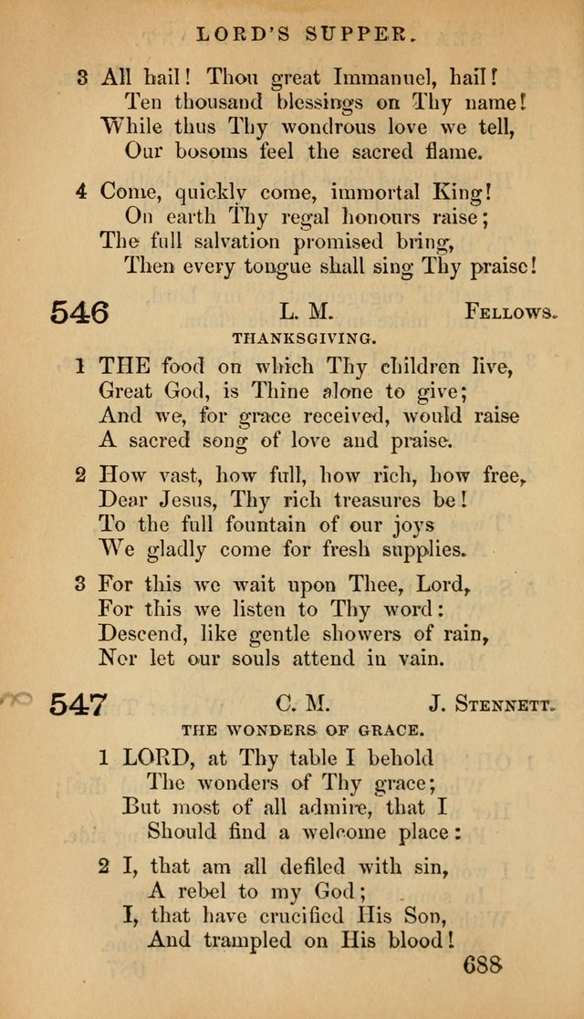 The Psalms and Hymns, with the Doctrinal Standards and Liturgy of the Reformed Protestant Dutch Church in North America page 696