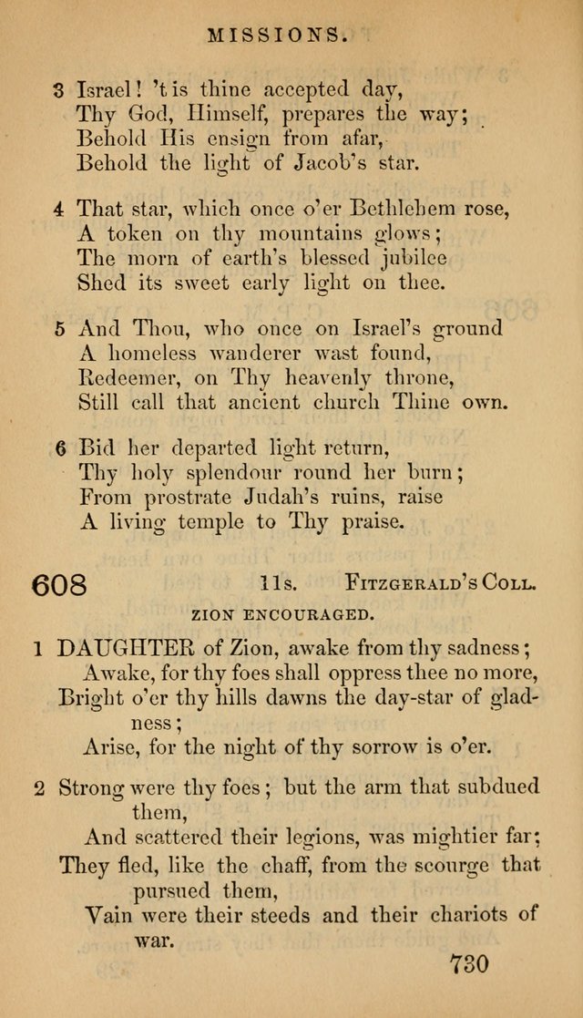 The Psalms and Hymns, with the Doctrinal Standards and Liturgy of the Reformed Protestant Dutch Church in North America page 738