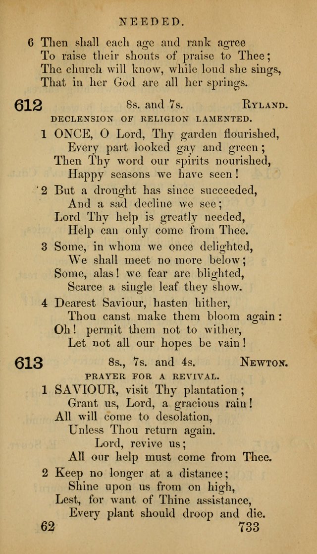 The Psalms and Hymns, with the Doctrinal Standards and Liturgy of the Reformed Protestant Dutch Church in North America page 741