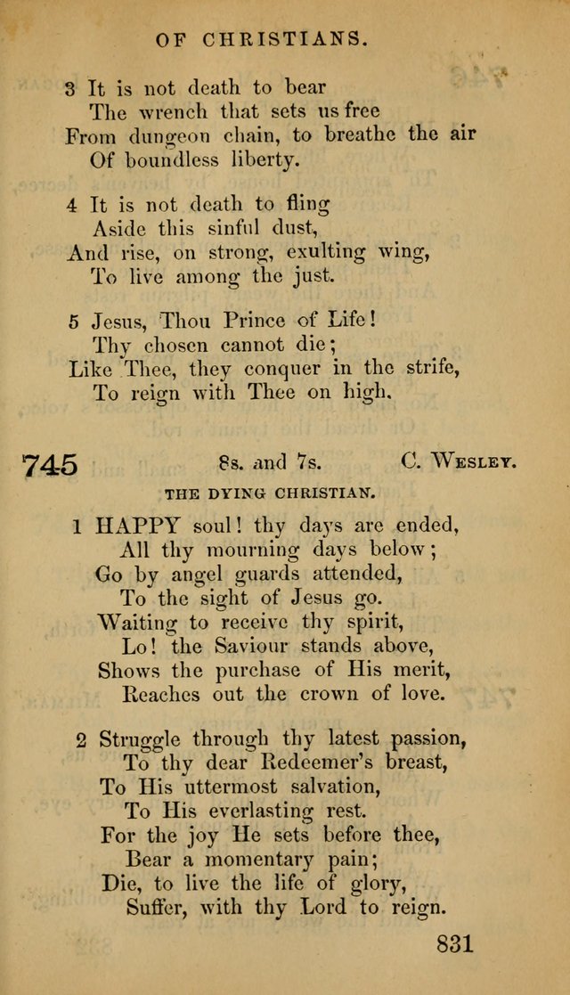 The Psalms and Hymns, with the Doctrinal Standards and Liturgy of the Reformed Protestant Dutch Church in North America page 839