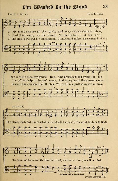 Praise Hymns and Full Salvation Songs page 33
