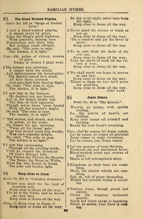 Praise Hymns and Full Salvation Songs page 63