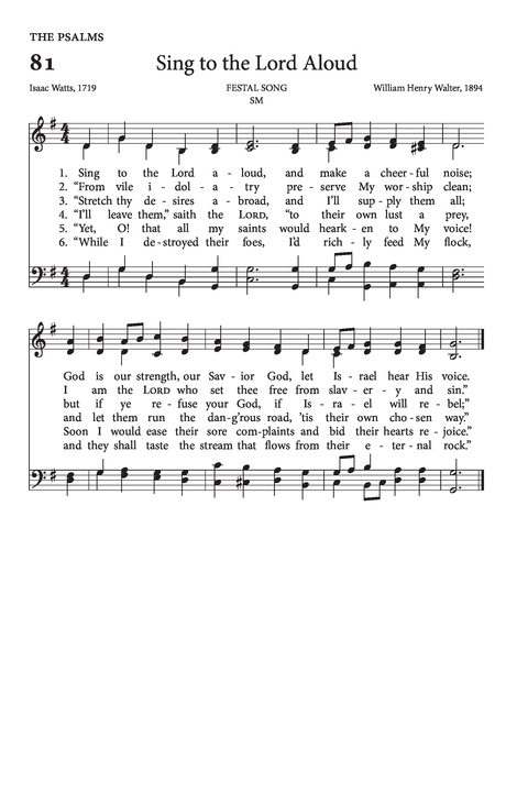 Psalms and Hymns to the Living God page 110