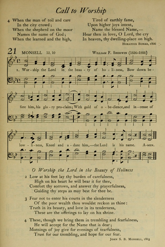 The Pilgrim Hymnal: with responsive readings and other aids to worship page 17