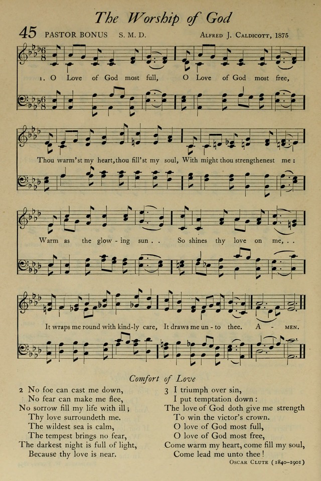 The Pilgrim Hymnal: with responsive readings and other aids to worship page 36