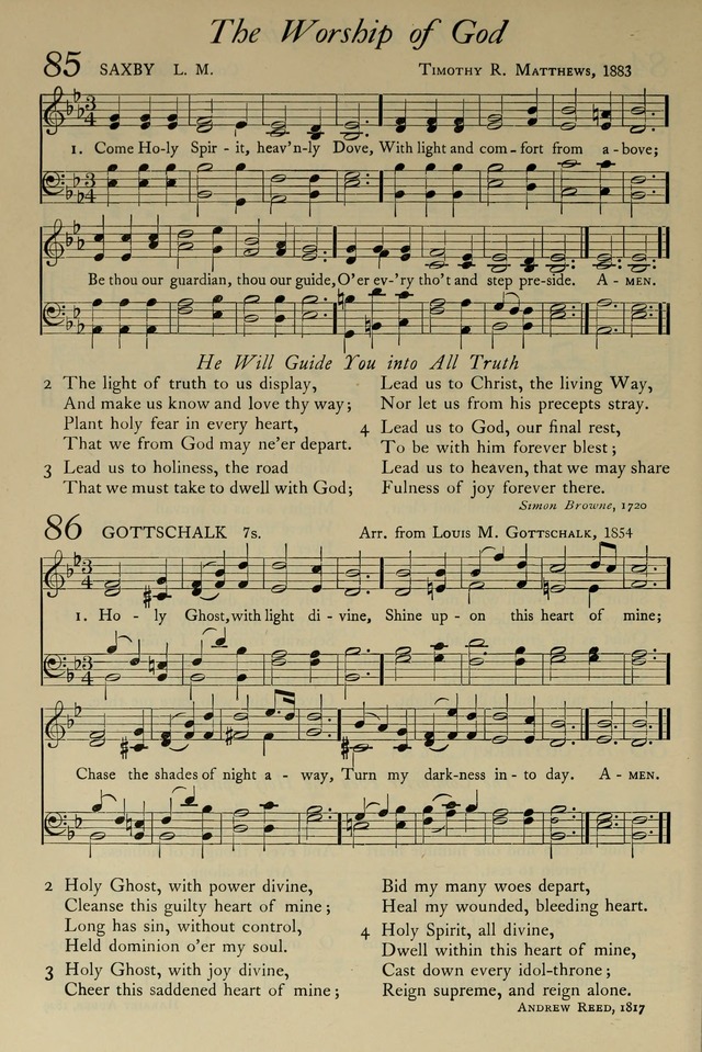 The Pilgrim Hymnal: with responsive readings and other aids to worship page 62