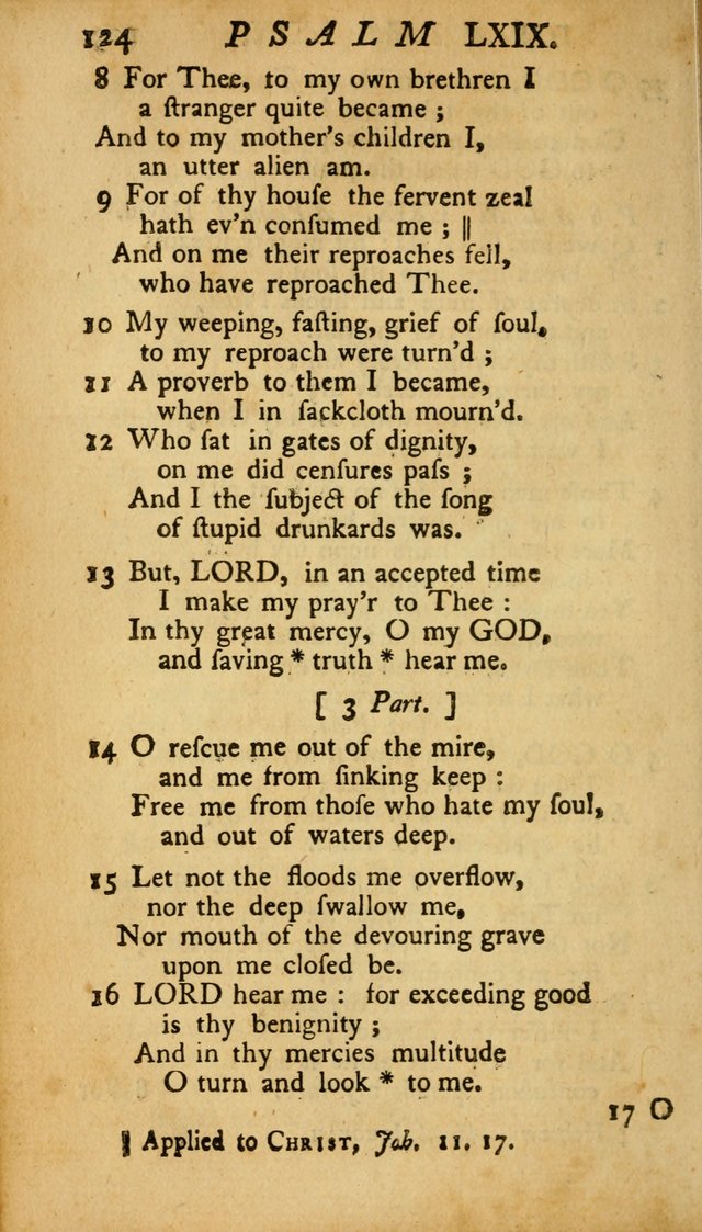 The Psalms, Hymns and Spiritual Songs of the Old and New Testament, faithully translated into English metre: being the New England Psalm Book (Rev. and Improved) page 124