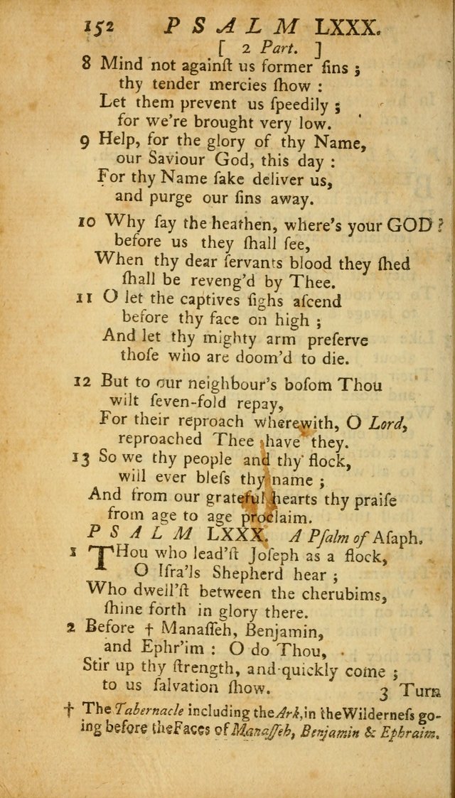 The Psalms, Hymns and Spiritual Songs of the Old and New Testament, faithully translated into English metre: being the New England Psalm Book (Rev. and Improved) page 152