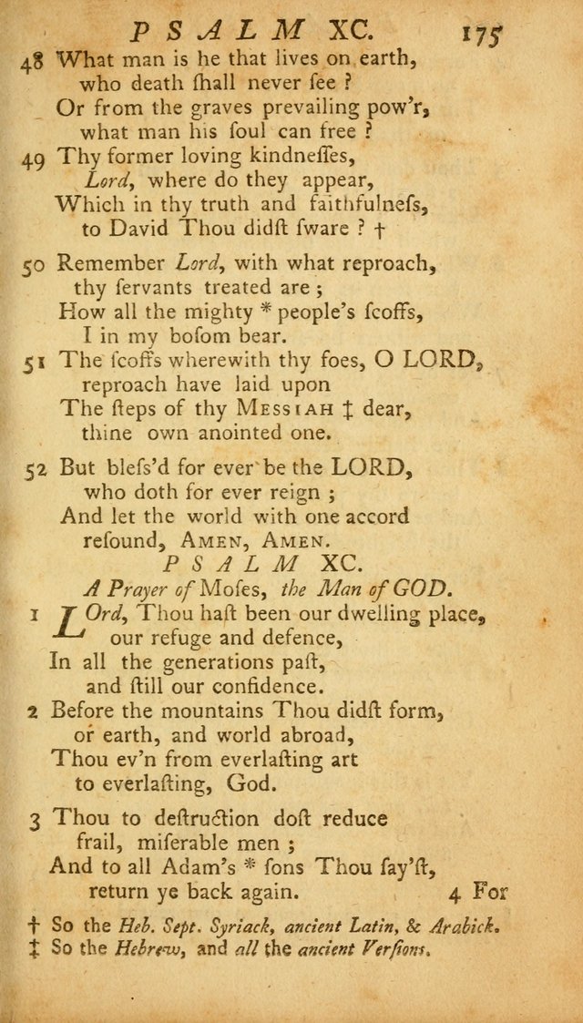 The Psalms, Hymns and Spiritual Songs of the Old and New Testament, faithully translated into English metre: being the New England Psalm Book (Rev. and Improved) page 175
