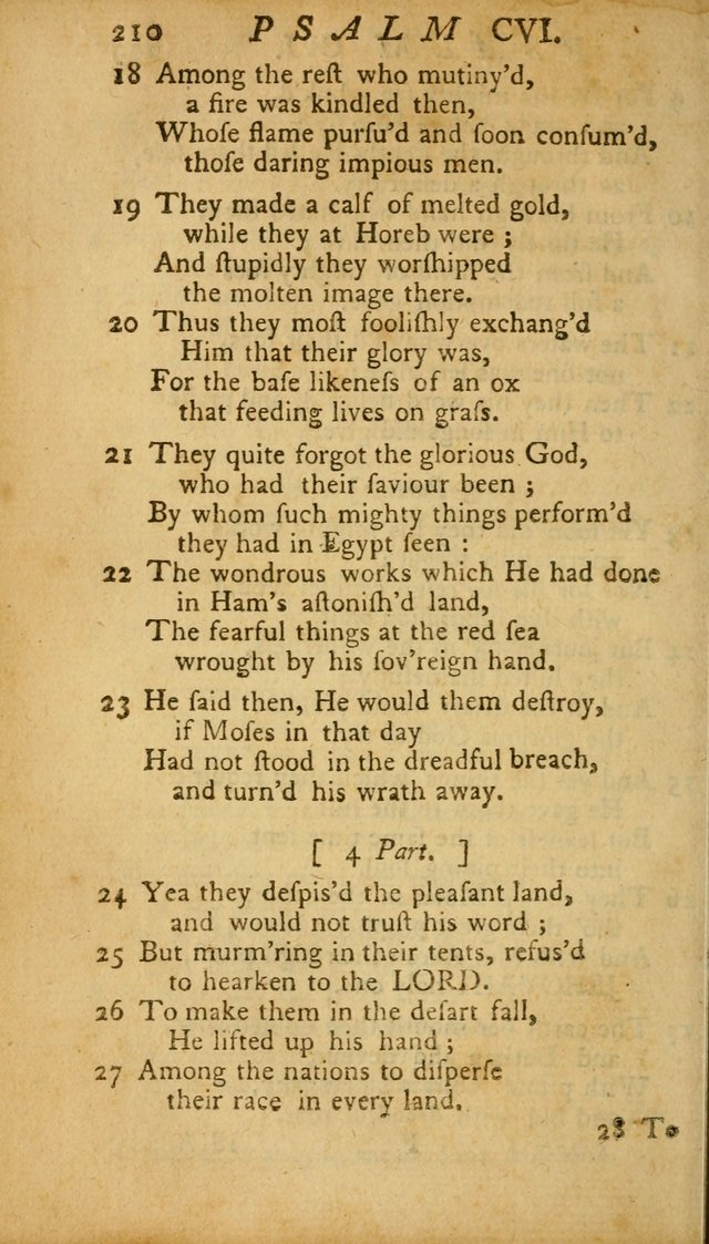 The Psalms, Hymns and Spiritual Songs of the Old and New Testament, faithully translated into English metre: being the New England Psalm Book (Rev. and Improved) page 210