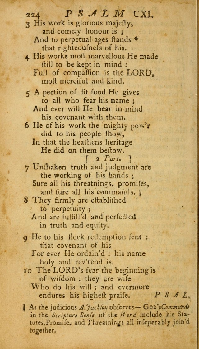 The Psalms, Hymns and Spiritual Songs of the Old and New Testament, faithully translated into English metre: being the New England Psalm Book (Rev. and Improved) page 224