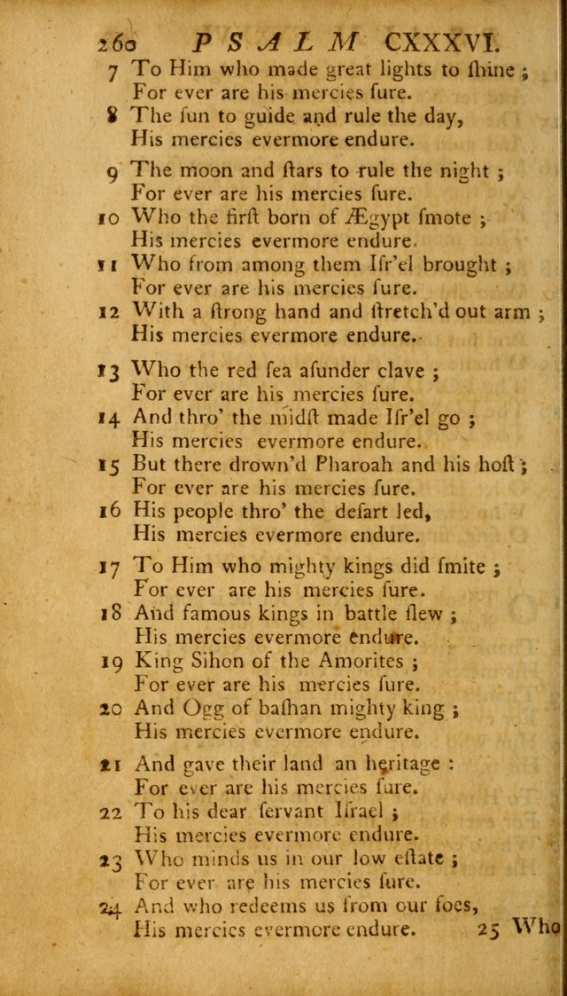 The Psalms, Hymns and Spiritual Songs of the Old and New Testament, faithully translated into English metre: being the New England Psalm Book (Rev. and Improved) page 260