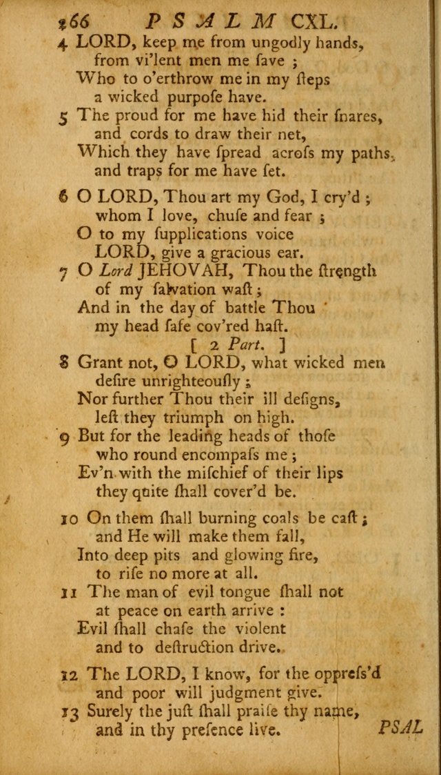 The Psalms, Hymns and Spiritual Songs of the Old and New Testament, faithully translated into English metre: being the New England Psalm Book (Rev. and Improved) page 266