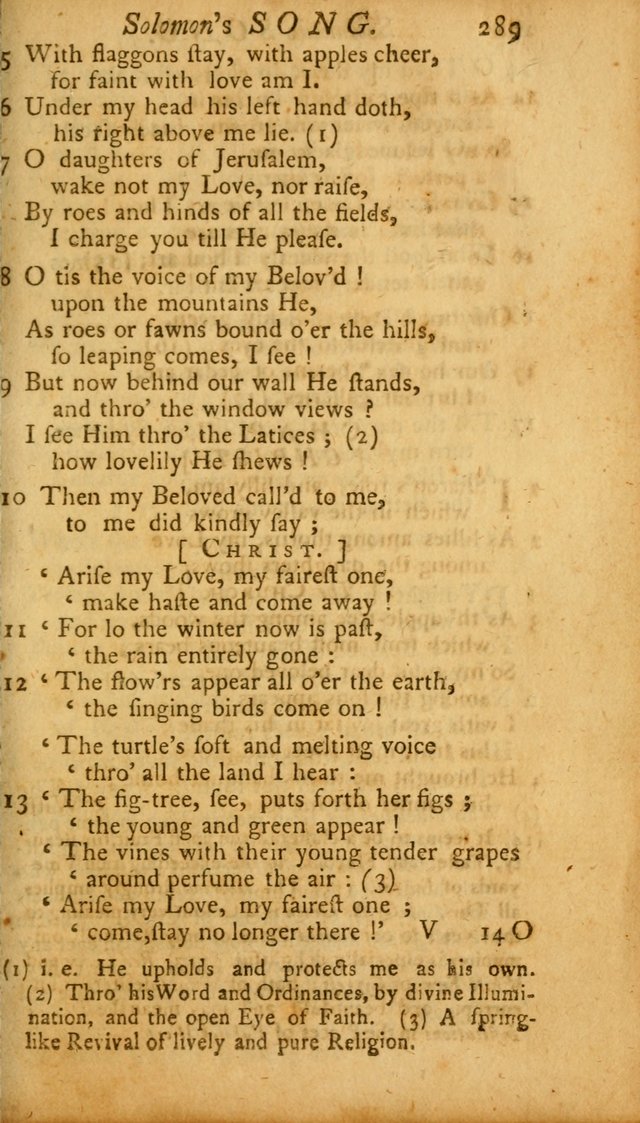 The Psalms, Hymns and Spiritual Songs of the Old and New Testament, faithully translated into English metre: being the New England Psalm Book (Rev. and Improved) page 289