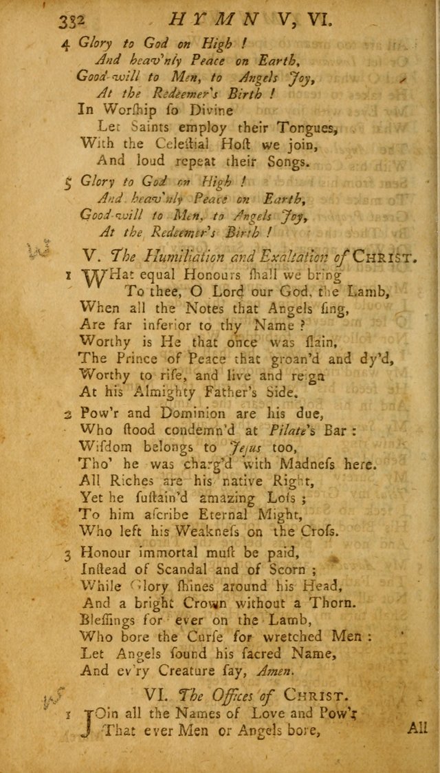 The Psalms, Hymns and Spiritual Songs of the Old and New Testament, faithully translated into English metre: being the New England Psalm Book (Rev. and Improved) page 332