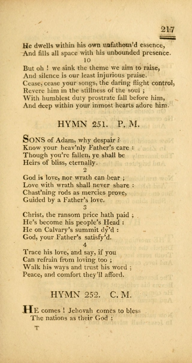 Psalms, Hymns and Spiritual Songs: selected and designed for the use of  the church universal, in public and private devotion; with an appendix, containing the original hymns omitted in the last ed. page 219