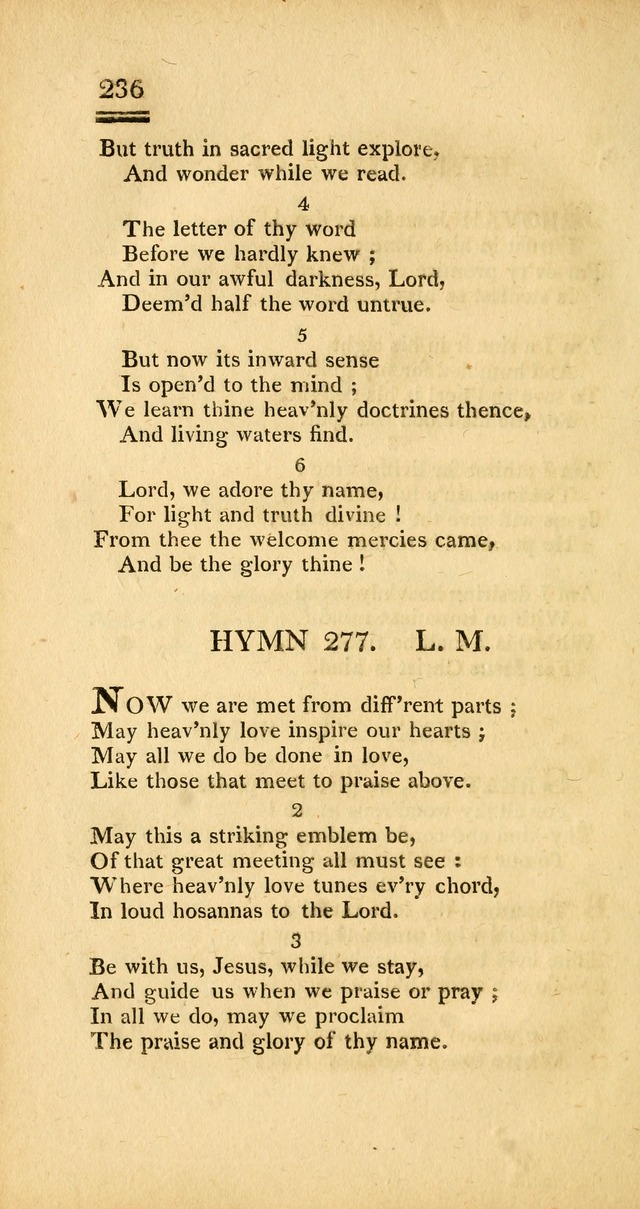 Psalms, Hymns and Spiritual Songs: selected and designed for the use of  the church universal, in public and private devotion; with an appendix, containing the original hymns omitted in the last ed. page 238