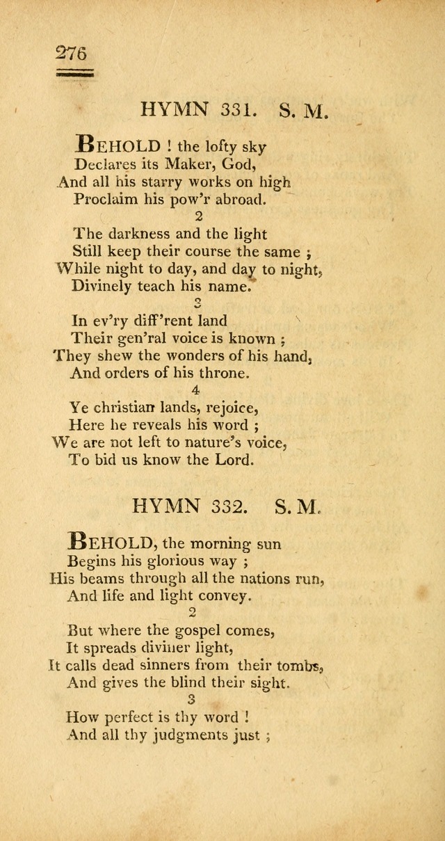 Psalms, Hymns and Spiritual Songs: selected and designed for the use of  the church universal, in public and private devotion; with an appendix, containing the original hymns omitted in the last ed. page 278