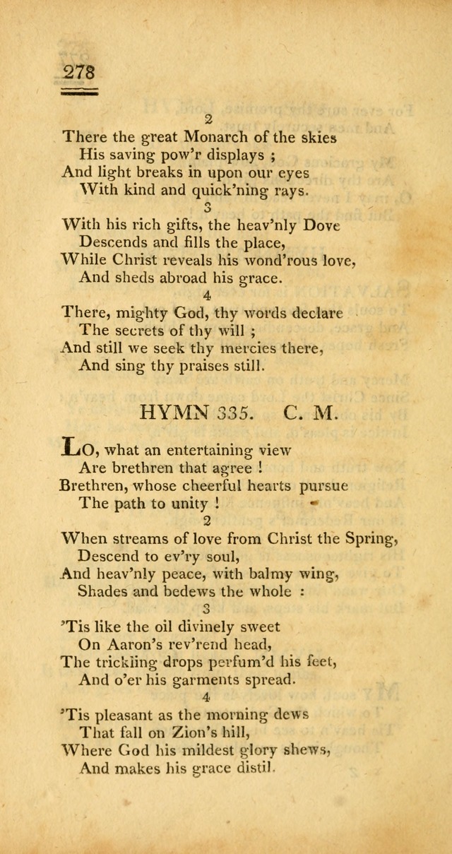 Psalms, Hymns and Spiritual Songs: selected and designed for the use of  the church universal, in public and private devotion; with an appendix, containing the original hymns omitted in the last ed. page 280