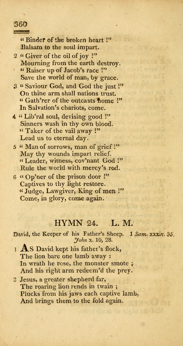 Psalms, Hymns and Spiritual Songs: selected and designed for the use of  the church universal, in public and private devotion; with an appendix, containing the original hymns omitted in the last ed. page 362