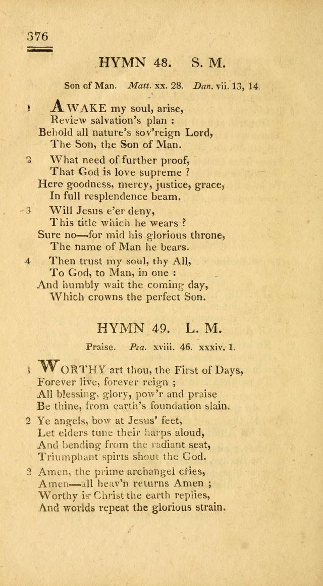 Psalms, Hymns and Spiritual Songs: selected and designed for the use of  the church universal, in public and private devotion; with an appendix, containing the original hymns omitted in the last ed. page 378