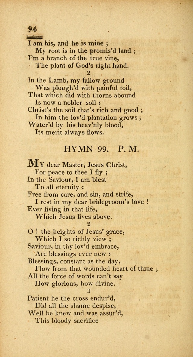 Psalms, Hymns and Spiritual Songs: selected and designed for the use of  the church universal, in public and private devotion; with an appendix, containing the original hymns omitted in the last ed. page 96