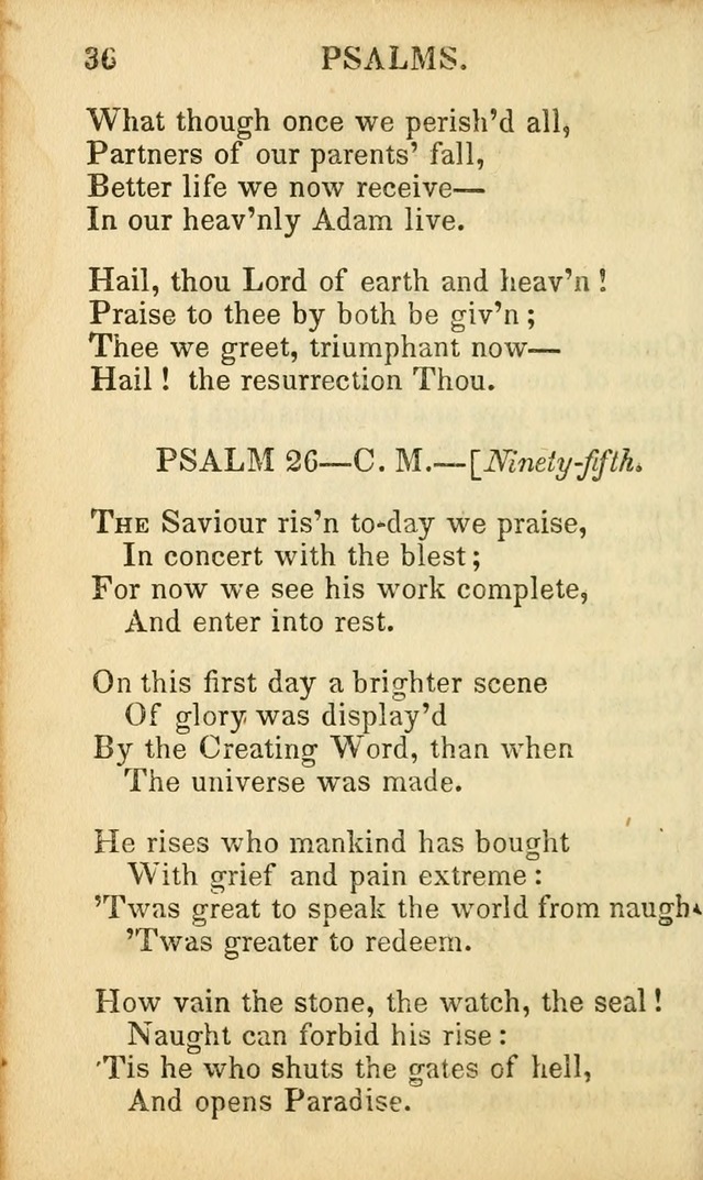Psalms, Hymns, and Spiritual Songs: original and selected (5th ed.) page 36