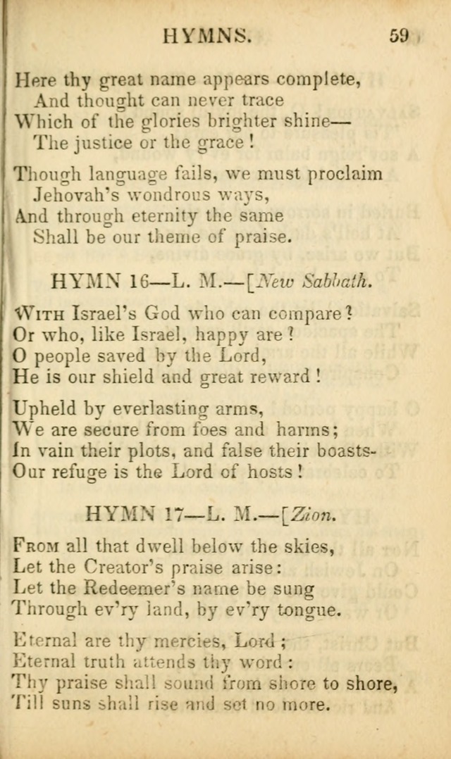 Psalms, Hymns, and Spiritual Songs: original and selected (5th ed.) page 61