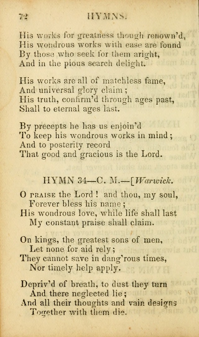 Psalms, Hymns, and Spiritual Songs: original and selected (5th ed.) page 74