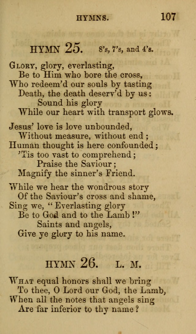 Psalms, Hymns and Spiritual Songs, Original and Selected. (7th ed.) page 107
