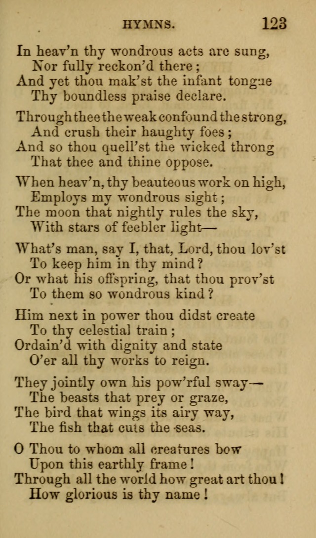 Psalms, Hymns and Spiritual Songs, Original and Selected. (7th ed.) page 123