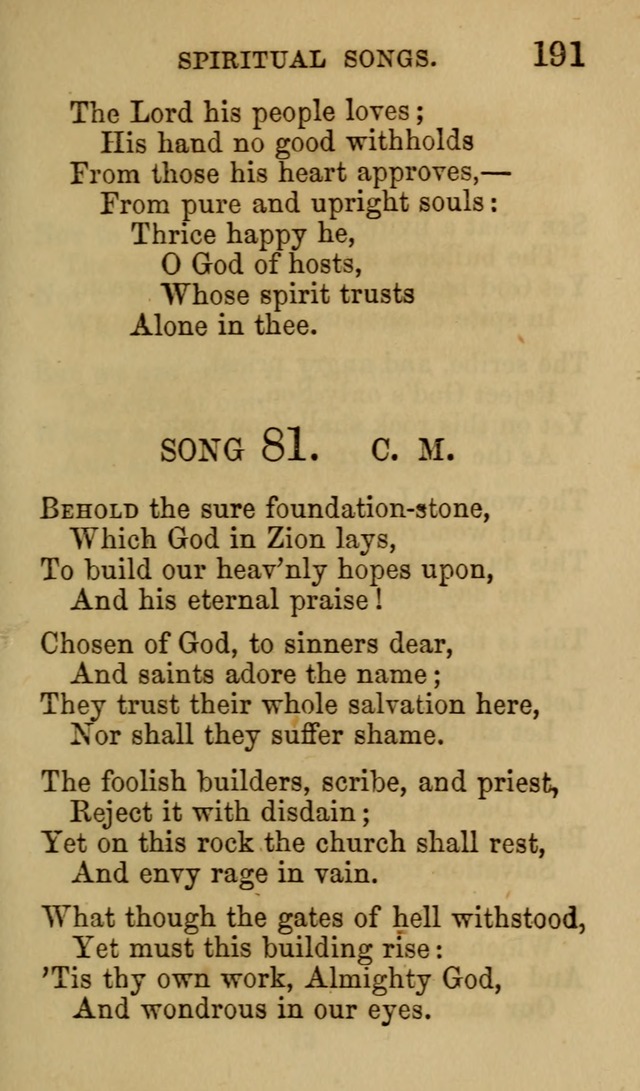 Psalms, Hymns and Spiritual Songs, Original and Selected. (7th ed.) page 191