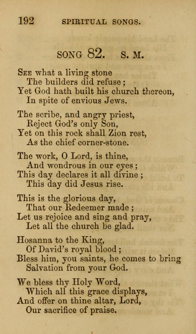 Psalms, Hymns and Spiritual Songs, Original and Selected. (7th ed.) page 192