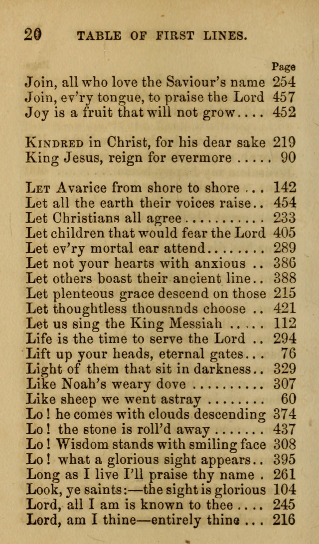 Psalms, Hymns and Spiritual Songs, Original and Selected. (7th ed.) page 20