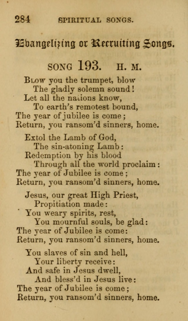 Psalms, Hymns and Spiritual Songs, Original and Selected. (7th ed.) page 284