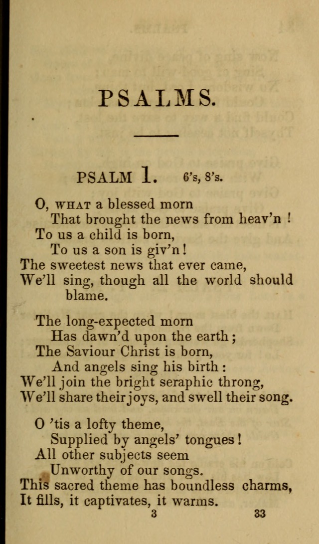 Psalms, Hymns and Spiritual Songs, Original and Selected. (7th ed.) page 33