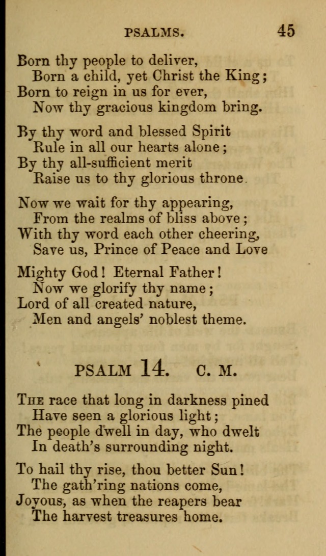Psalms, Hymns and Spiritual Songs, Original and Selected. (7th ed.) page 45