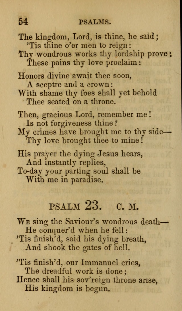 Psalms, Hymns and Spiritual Songs, Original and Selected. (7th ed.) page 54