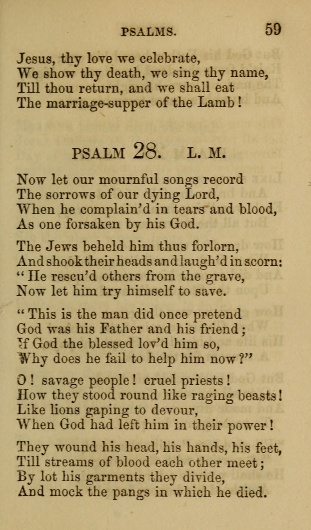 Psalms, Hymns and Spiritual Songs, Original and Selected. (7th ed.) page 59