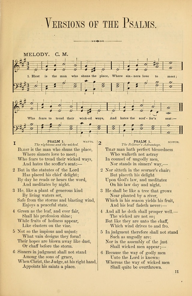 Psalms and Hymns and Spiritual Songs: a manual of worship for the church of Christ page 11