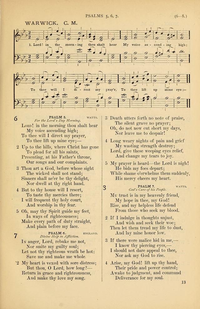 Psalms and Hymns and Spiritual Songs: a manual of worship for the church of Christ page 13