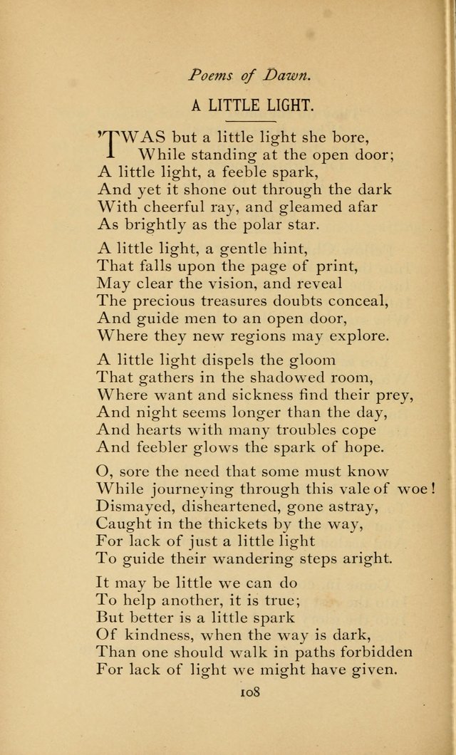 Poems and Hymns of Dawn page 111