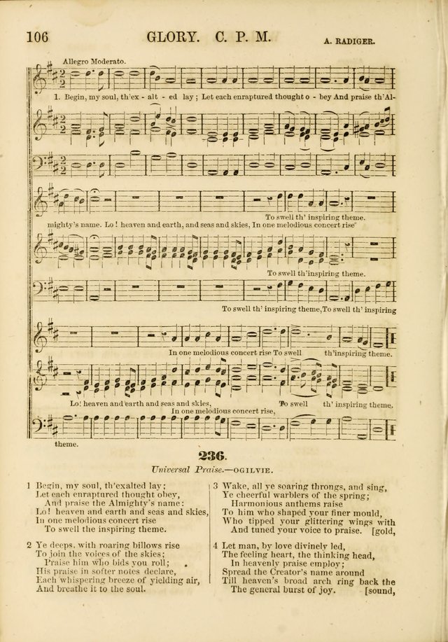 The Psalms of Life: A Compilation of Psalms, Hymns, Chants, Anthems, &c. Embodying the Spiritual, Progressive and Reformatory Sentiment of the Present Age page 106