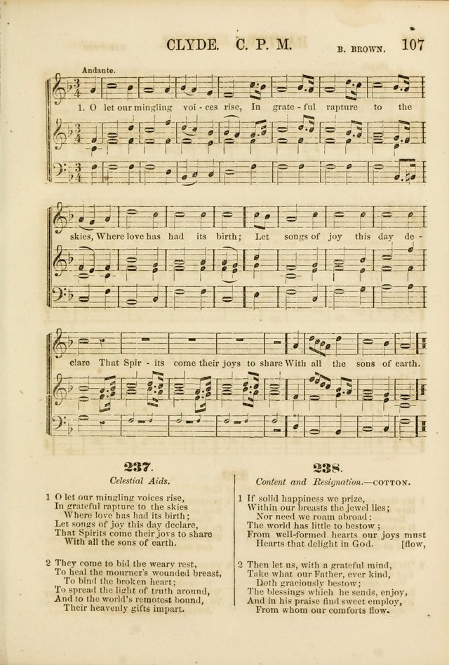 The Psalms of Life: A Compilation of Psalms, Hymns, Chants, Anthems, &c. Embodying the Spiritual, Progressive and Reformatory Sentiment of the Present Age page 107