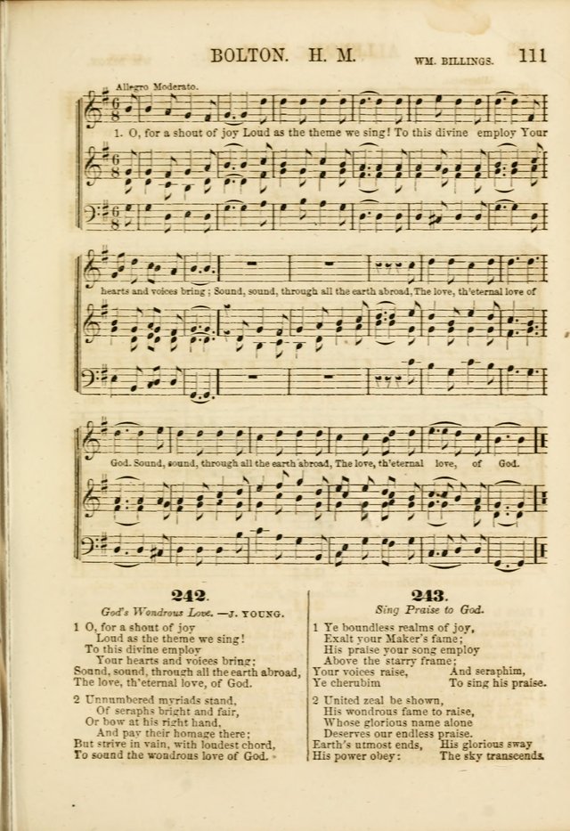 The Psalms of Life: A Compilation of Psalms, Hymns, Chants, Anthems, &c. Embodying the Spiritual, Progressive and Reformatory Sentiment of the Present Age page 111