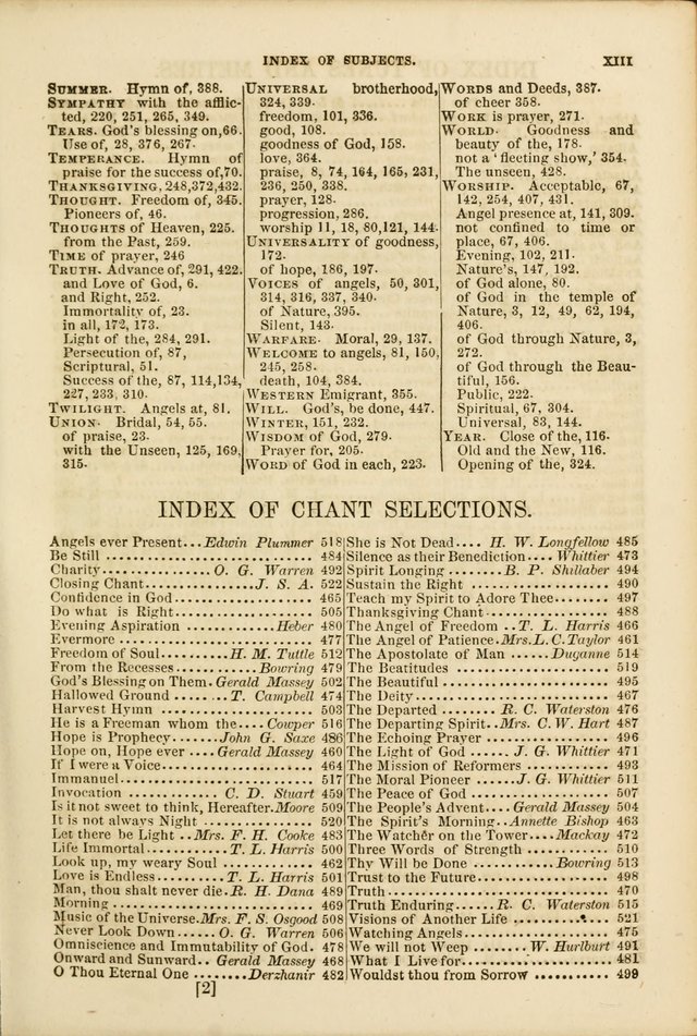 The Psalms of Life: A Compilation of Psalms, Hymns, Chants, Anthems, &c. Embodying the Spiritual, Progressive and Reformatory Sentiment of the Present Age page 13