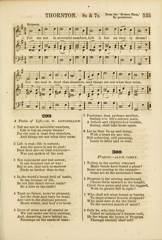 The Psalms of Life: A Compilation of Psalms, Hymns, Chants, Anthems, &c. Embodying the Spiritual, Progressive and Reformatory Sentiment of the Present Age page 135